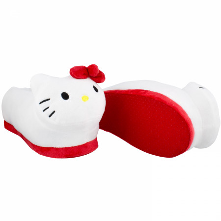 Hello Kitty 3D Plush Face Women's Slippers